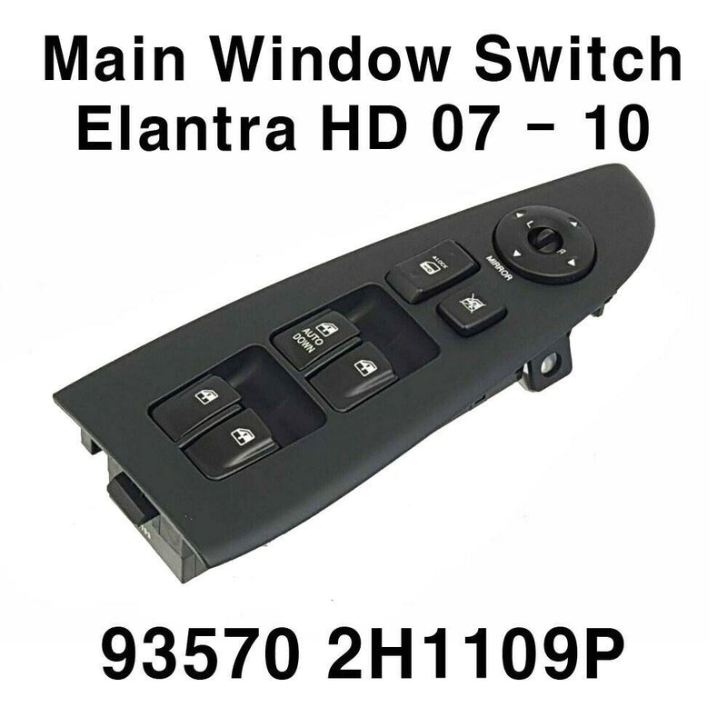 OEM 93570 2H1109P Interruptor de ventanilla eléctrica LH para Hyundai Elantra HD 2007 2010
