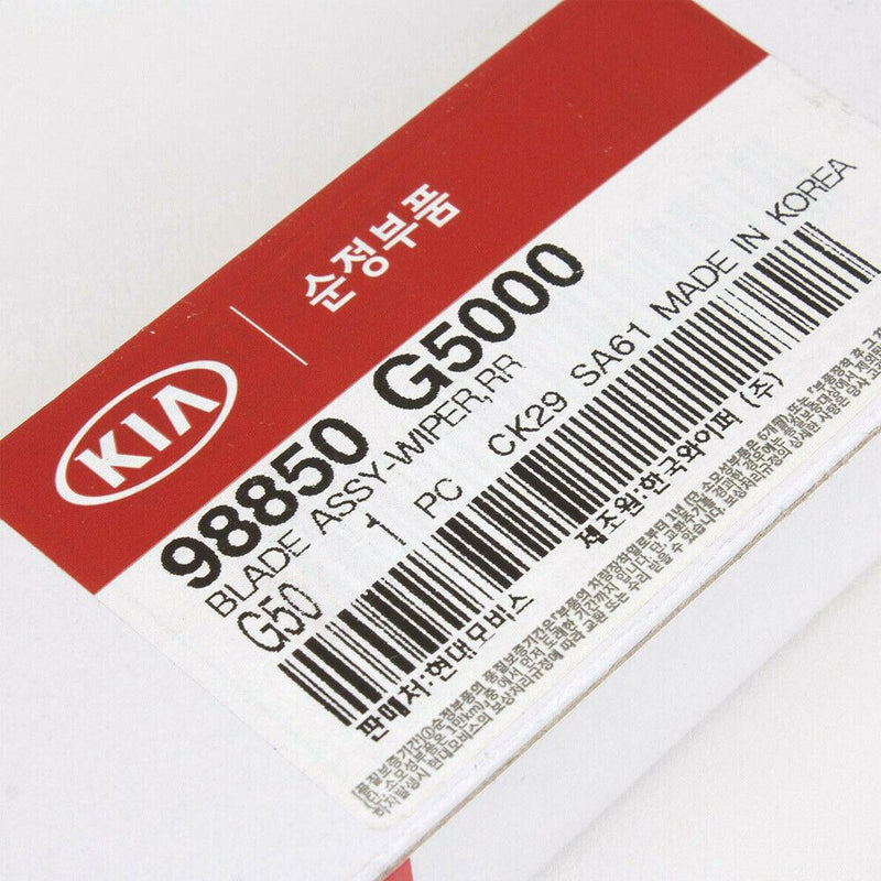 New OEM 98850G5000 Rear Window Wiper Blade for Kia Niro 2016 - 2019