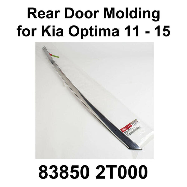 [Express] OEM 838502T000 moldura de marco de puerta trasera izquierda para KIA OPTIMA 2011-2015 