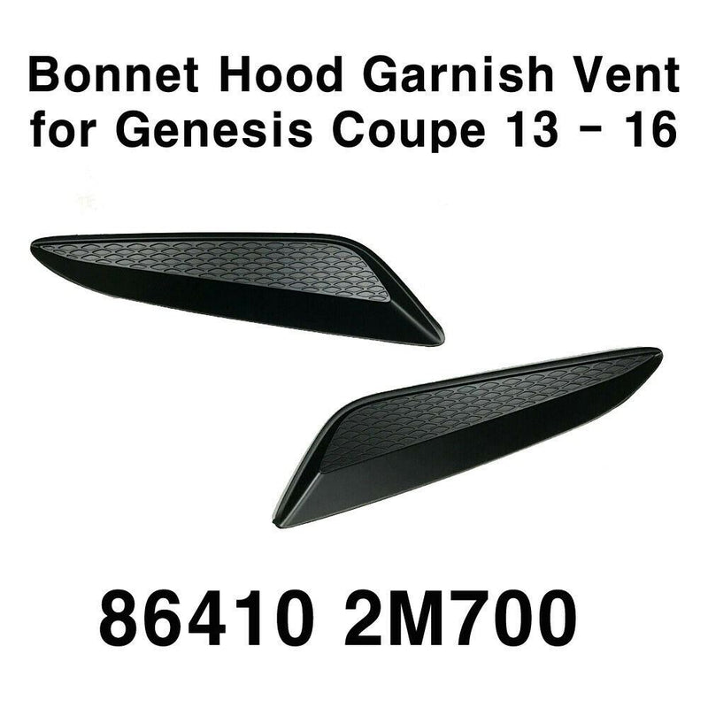 New OEM Bonnet Hood Garnish Vent 2p for Hyundai Genesis Coupe 2013 - 2016