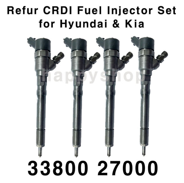 Inyector diesel Bosch CRDI reacondicionado 33800-27000 4p Set para Hyundai y Kia