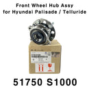 Genuine Hub Assy Front Wheel 51750S1000 for Hyundai Palisade / Kia Telluride
