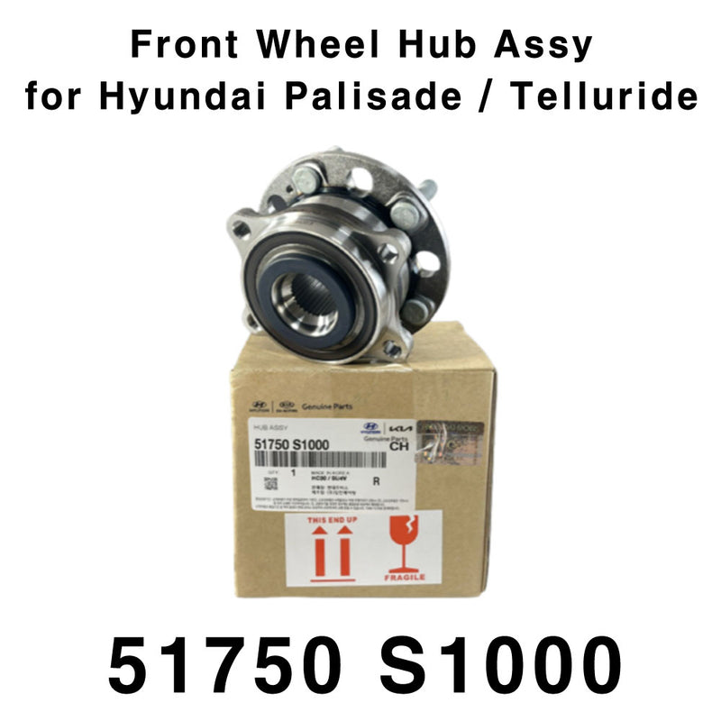Genuine Hub Assy Front Wheel 51750S1000 for Hyundai Palisade / Kia Telluride