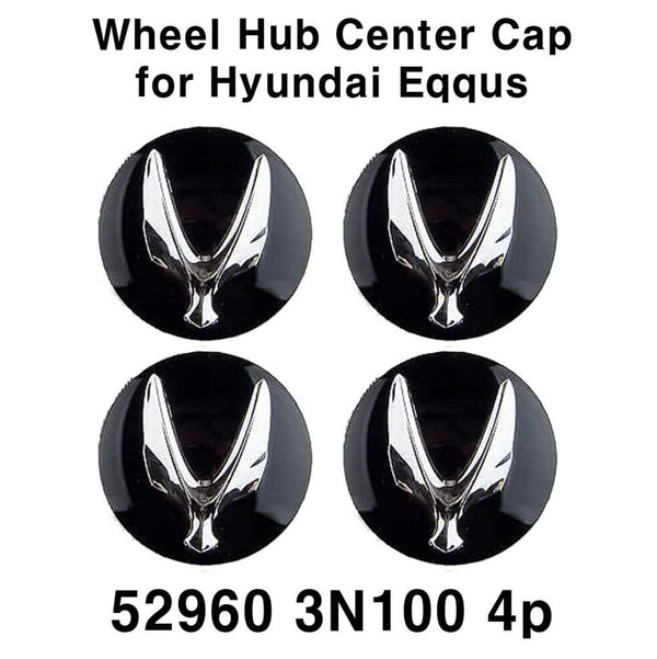 Cubierta de tapa central de cubo de rueda de aluminio con logotipo de ala, juego de 4p para Hyundai Eqqus 08-13