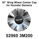 OEM 529603M200 18" Wing Wheel Center Hub Cap 4p Set for Hyundai Genesis 09-13