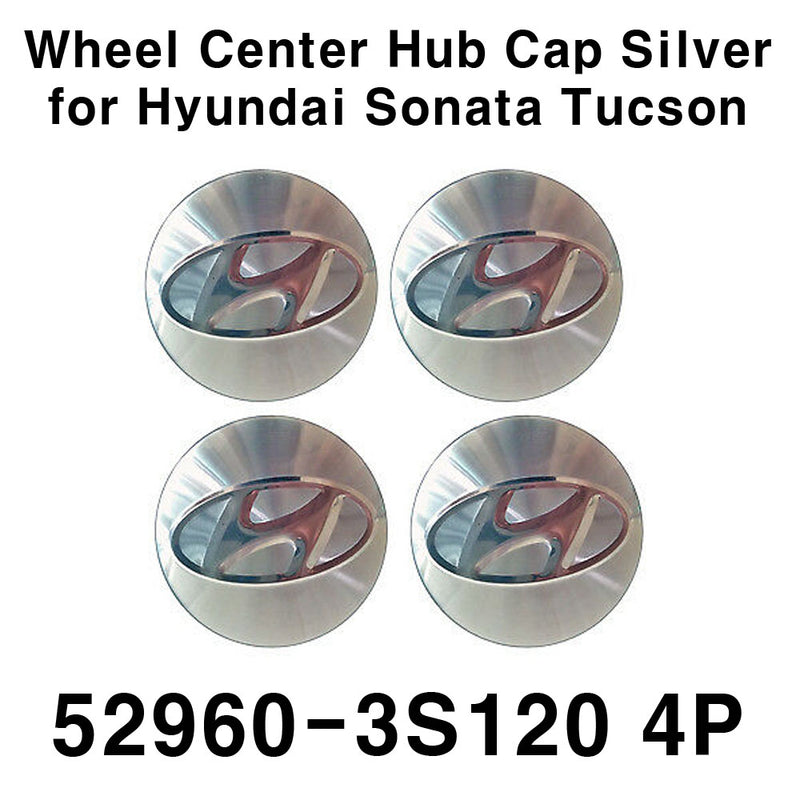 thumbnail image 2 of 4x Hyundai Wheel Center Caps – 52960-3S110 For Tucson, Azera, Sonata – 60mm 2 of 3