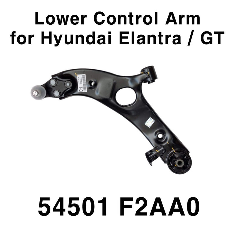 OEM Lower Control Arm 54501F2AA0 FR/RH Suspension for Hyundai Elantra GT 18-20