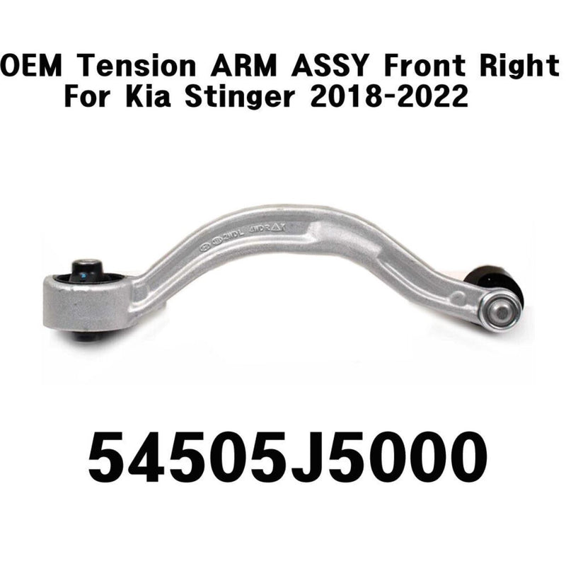 OEM Genuine 54505J5000 TENSION ARM ASSY delantero derecho para Kia Stinger 2018-2022