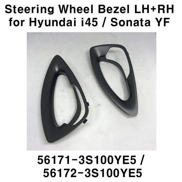 Steering Wheel Bezel Ornament Gray LH+RH for Hyundai i45 Sonata YF 2011-2013