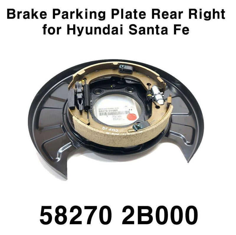 Juego de placa de estacionamiento de freno genuino trasero LH+RH 2p para Hyundai Santa Fe 2006-2009