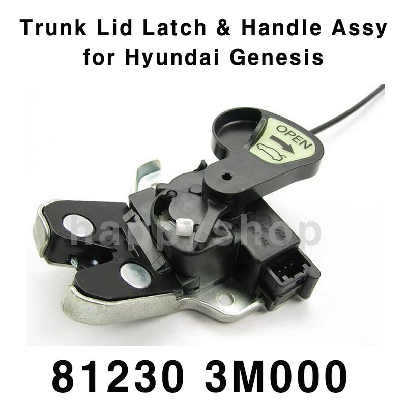 Genuine 812303M000 Trunk Lid Latch & Handle Assy for Hyundai Genesis Sedan 09-14