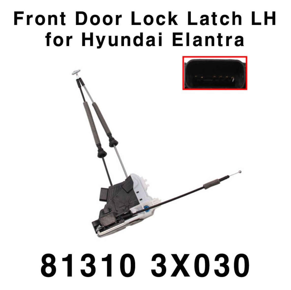 Actuador de pestillo de cerradura de puerta OEM delantero izquierdo 813103X030 para Hyundai Elantra MD 11-14