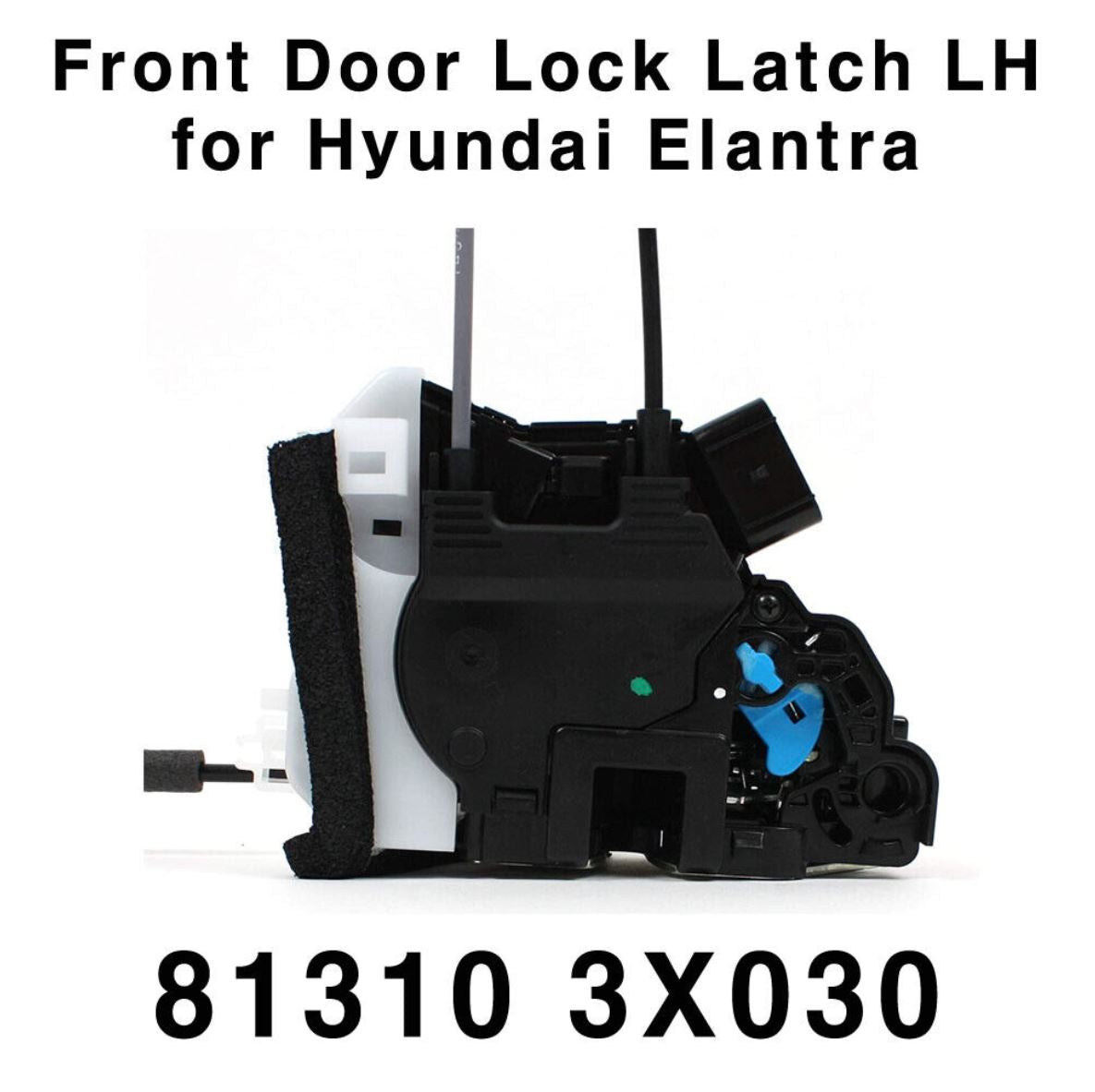 Actuador de pestillo de cerradura de puerta OEM delantero izquierdo 813103X030 para Hyundai Elantra MD 11-14