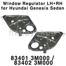 OEM Rear Door Power Window Regulator LH+RH 2p Set for Genesis Sedan 2009-2014