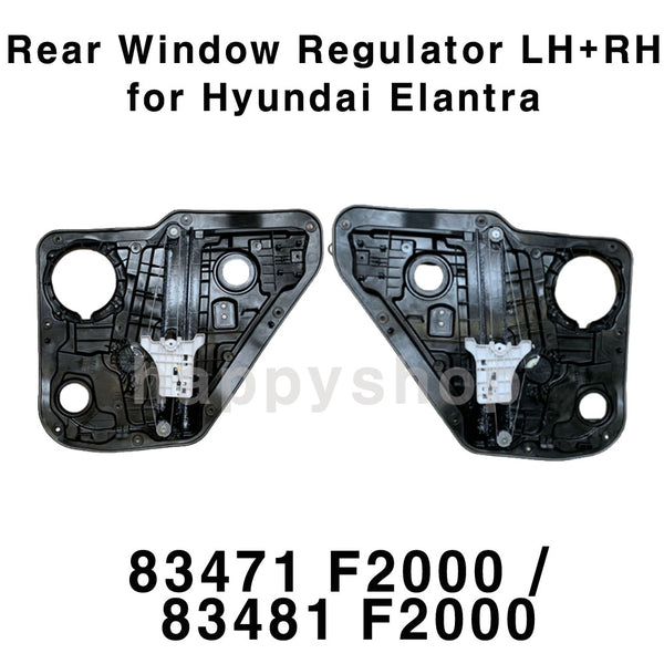 Elevalunas trasero OEM original LH+RH 2p Set para Hyundai Elantra Sedan 17-20 