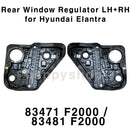 Genuine OEM Rear Window Regulator LH+RH 2p Set for Hyundai Elantra Sedan 17-20
