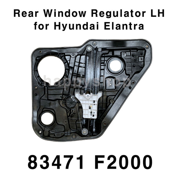 Elevalunas trasero original izquierdo 83471F2000 para Hyundai Elantra Sedan 17-20 