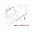 OEM Genuine Rear Left + Right Door Frame Molding 2P SET for KIA OPTIMA 2011-2015