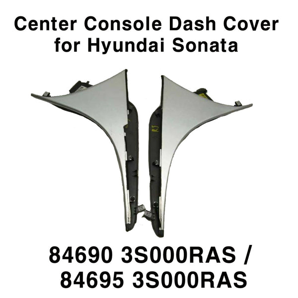 Juego de 2 piezas de guarnición central de consola delantera LH+RH para Hyundai Sonata YF i45 11-14 