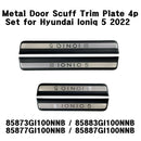 OEM Metal Door Scuff Trim Step Plate 4Pcs Set FR/RR for Hyundai Ioniq5 2022