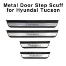 Genuine OEM Metal Door Scuff Step Plate Trim 4P for Hyundai Tucson NX4 2020-2022