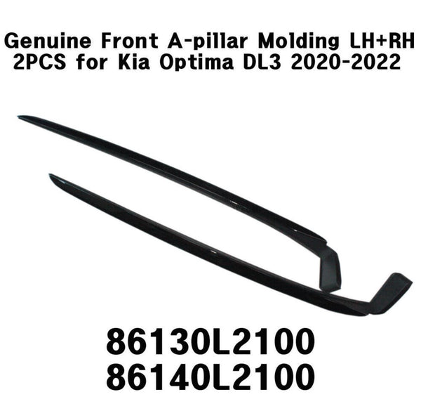 OEM Genuine Front Window A-pillar Molding LH+RH 2P for Kia Optima DL3 2020-2022