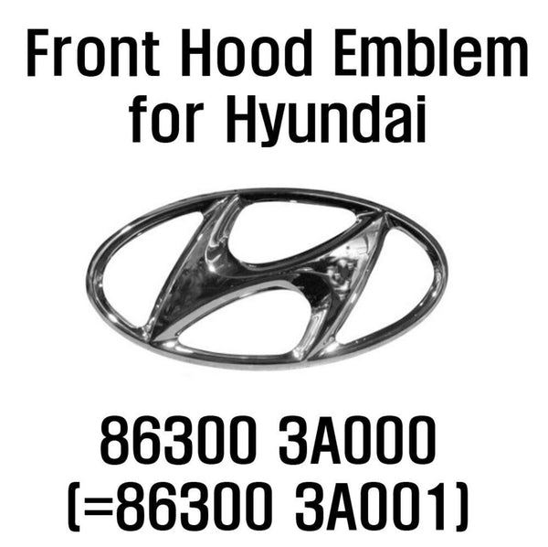 Emblema con logotipo 'H' frontal genuino 863003A000 para Hyundai Elantra 09-10 Accent 06-11