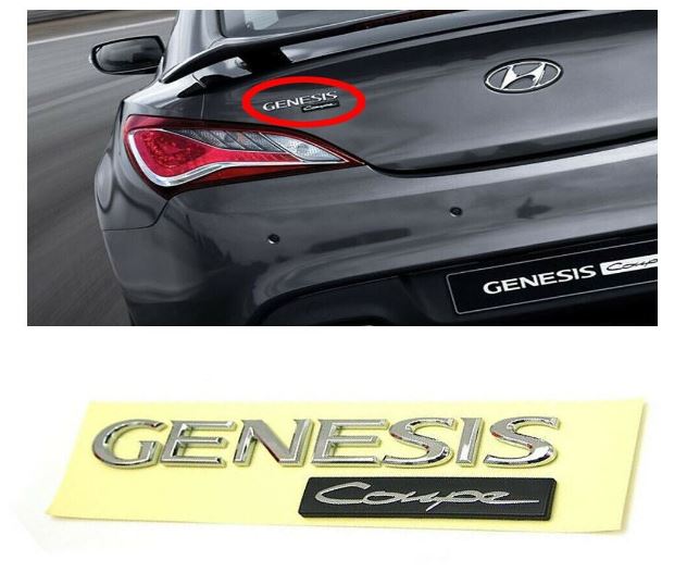 Genuine Rear Trunk Lettering Emblem 863102M000 For Hyundai Genesis Coupe 08-17
