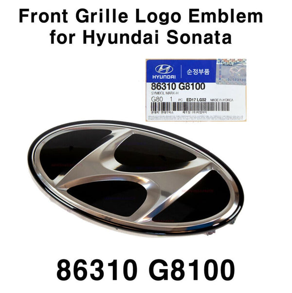 New OEM Front Grille Logo Emblem Badge 86310G8100 for Hyundai Sonata 2018-2019