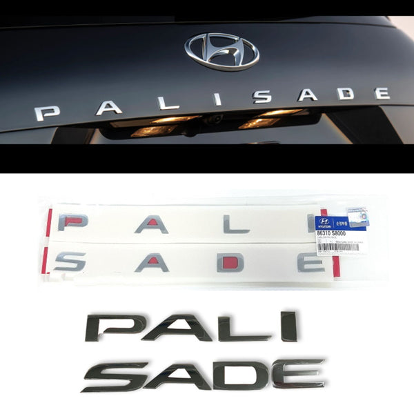 Emblema de letra 'PALISADE' con logotipo de maletero OEM para Hyundai Palisade 2019-2021