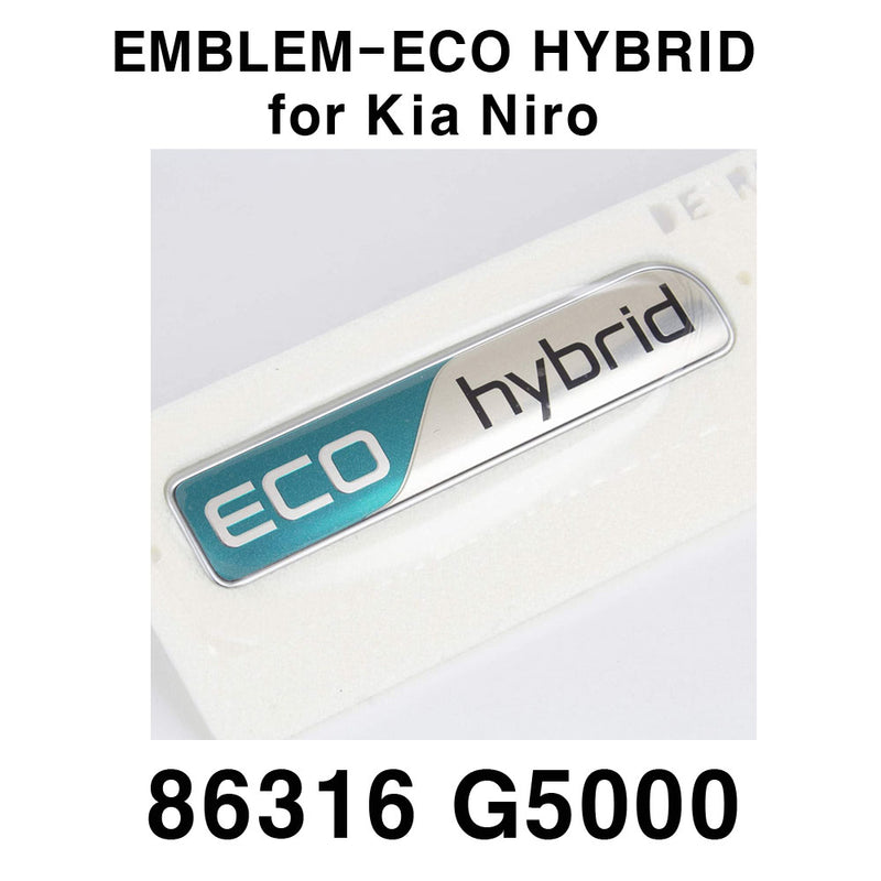 OEM 86316G5000 ECO HYBRID Badge Emblem Rear 1ea for KIA NIRO