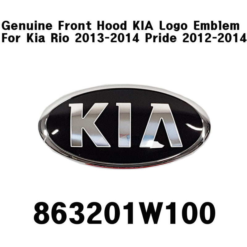 Emblema del logotipo de KIA del capó delantero genuino OEM 863201W100 para Kia Pride 12-14 Rio 13-14