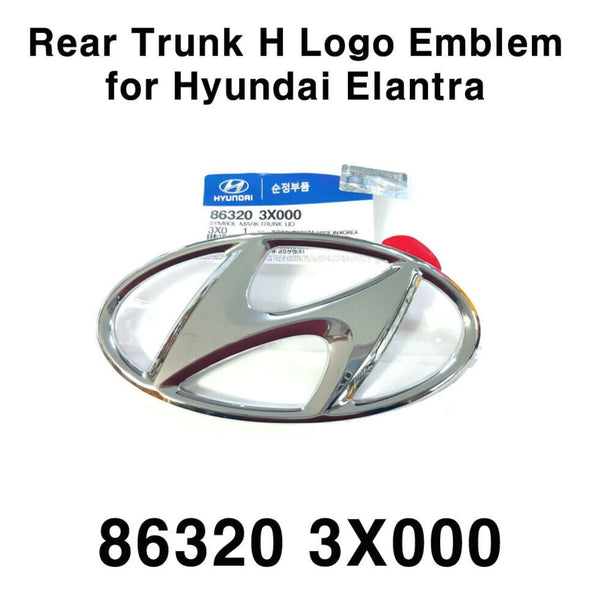 863203X000 Tronco Trasero H Logo Emblema 1p para Hyundai Elantra / Avante MD 11-15