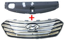 Genuine Radiator Bumper Grille & Grill Cover Oem 2pcs For Hyundai Santa Fe 13-16