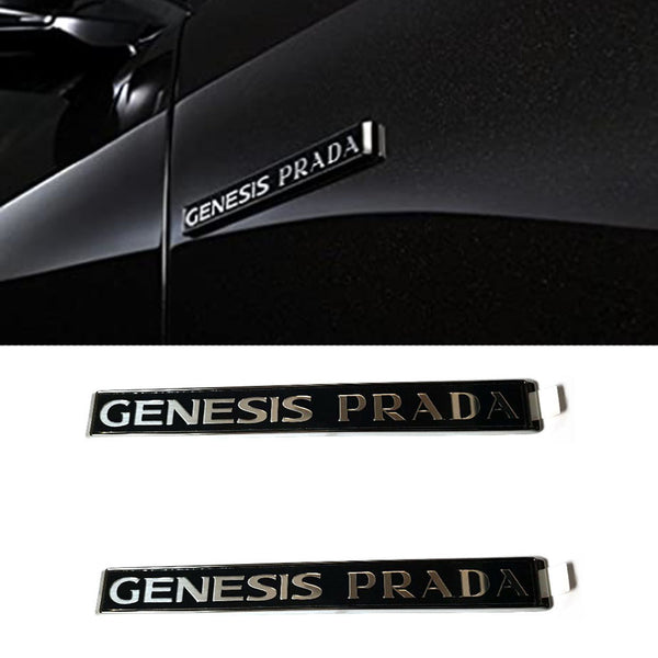 Genuino Genesis Prada Logo guardabarros emblema LH RH para Hyundai Genesis Prada 08-12