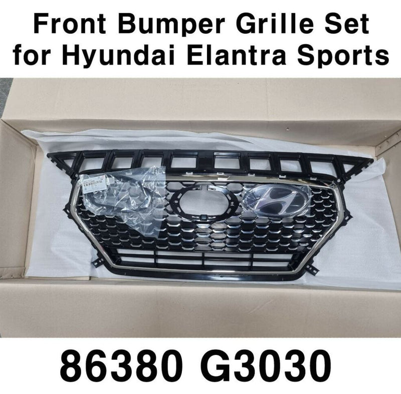 OEM Front Bumper Grille with Cruise for Hyundai Elantra GT Sport Hatchback 18-19