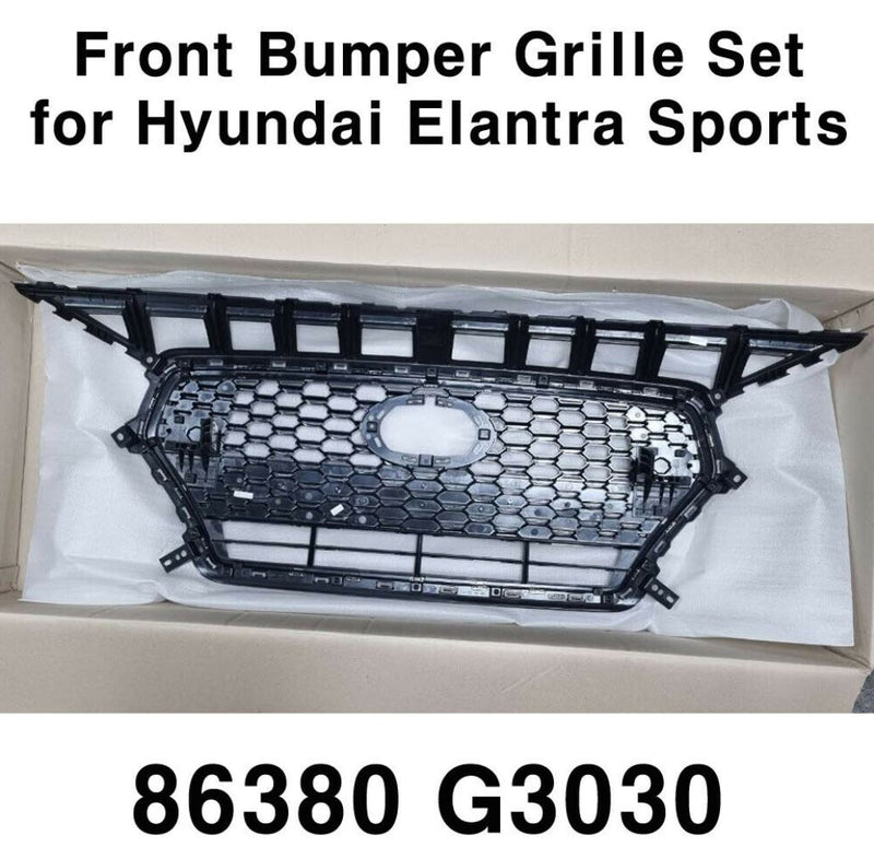 OEM Front Bumper Grille with Cruise for Hyundai Elantra GT Sport Hatchback 18-19