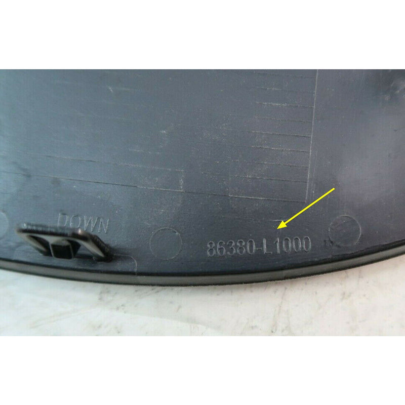 thumbnail image 2 of Genuine Hyundai Front Grille Radar Emblem – 2020-2022 Sonata – OEM 86380L1000 (Chrome Silver) 2 of 4