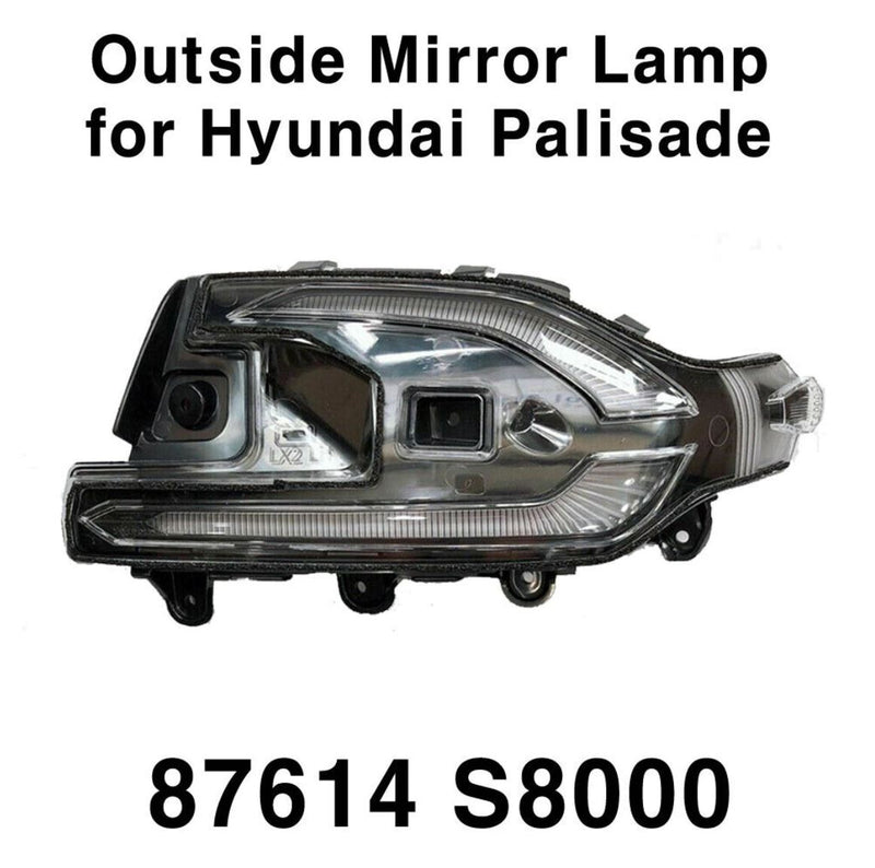 Genuine OEM Outside Door Mirror Lamp LH RH 2p Set for Hyundai Palisade 2020-2021