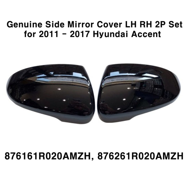 Genuine OEM Side Mirror Cover LH RH 2p Set for Hyundai Accent Solaris 2011-2017