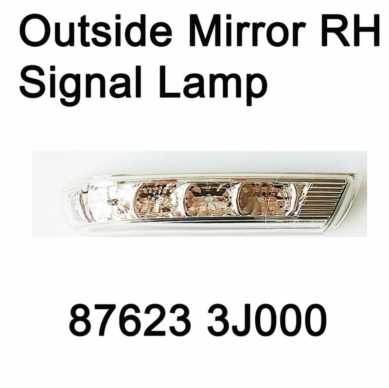 Lámpara de señal de espejo exterior OEM RH 87623 3J000 para Hyundai Santa Fe IX55 07-12
