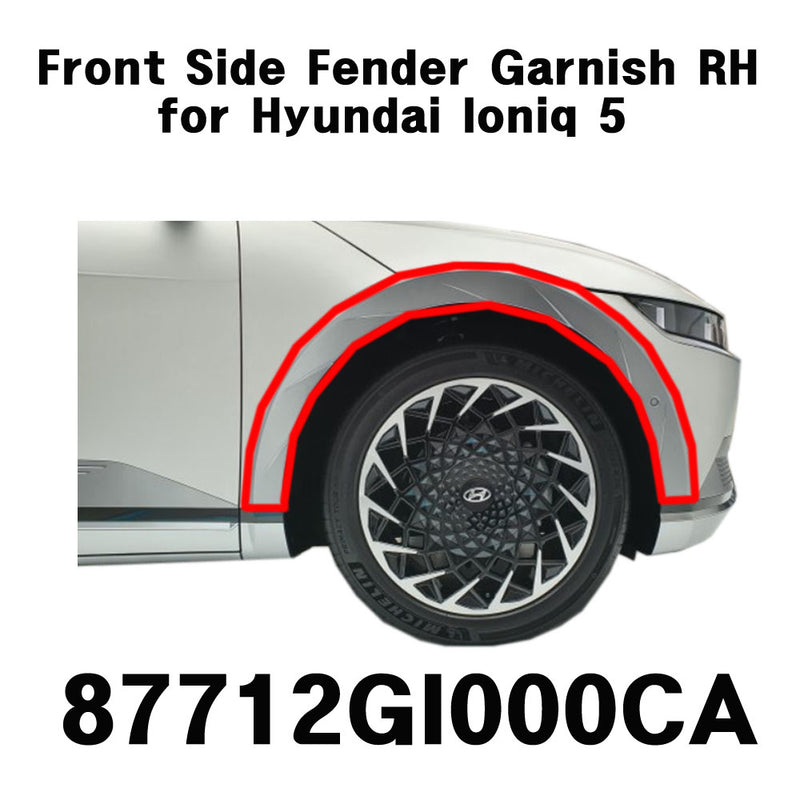 OEM Genuine Front Side Fender Garnish RH Right 87712GI000CA for Hyundai Ioniq 5