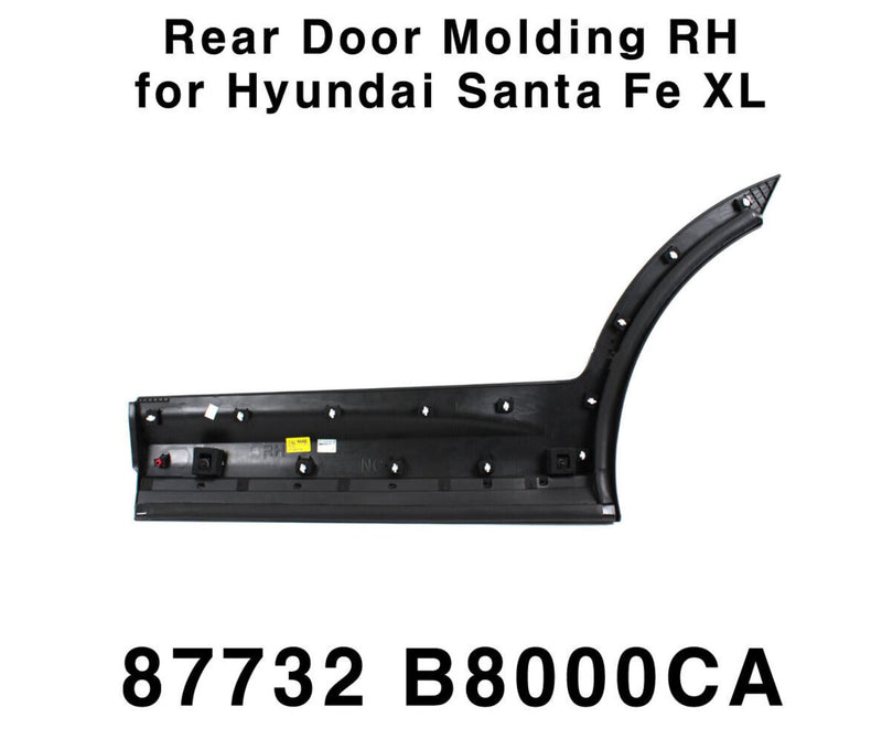 Moldura de rueda de puerta trasera OEM original para Hyundai Santa Fe XL 3.3L 2013-2019