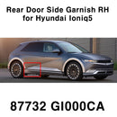 Adorno lateral para puerta trasera OEM, derecho, 87732GI000CA, gris oscuro, para Hyundai Ioniq5