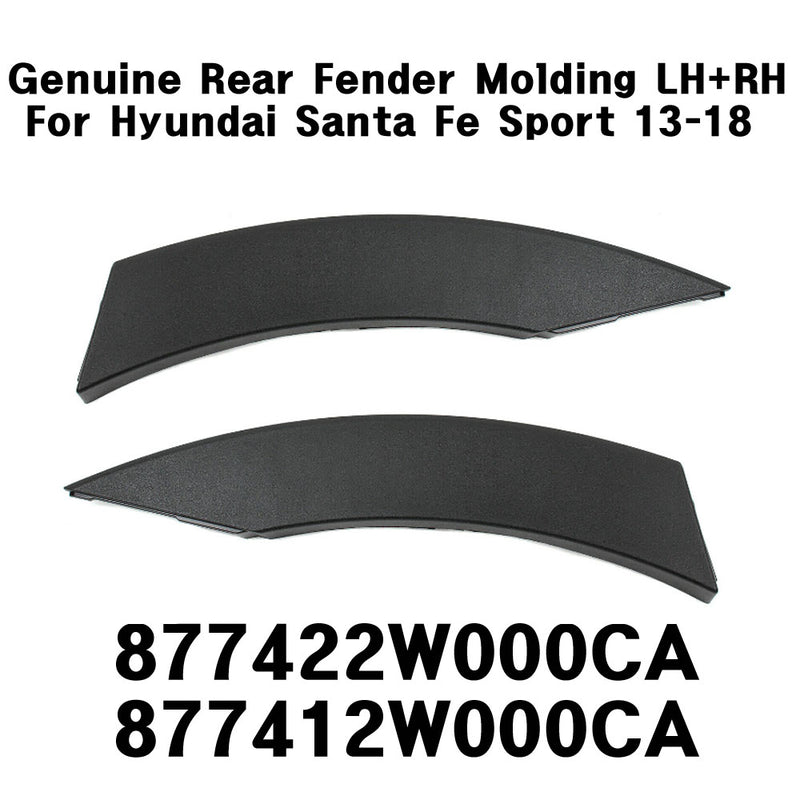 OEM Genuine Rear RH+LH Fender Molding 2P For Hyundai Santa Fe Sport 2013-2018