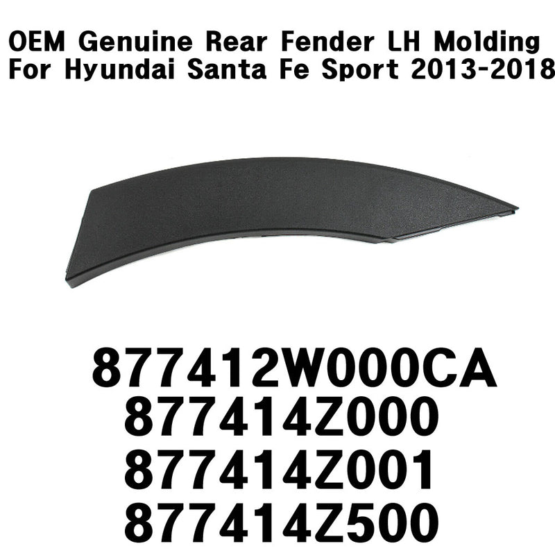 OEM Genuine Rear Left Fender Molding For Hyundai Santa Fe Sport 2013-2018
