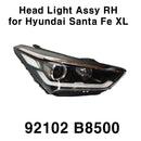 Genuine OEM Front Head Light Lamp LH RH 2p Set for Hyundai Santa Fe XL 2014-2018