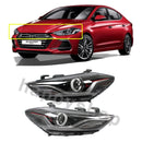 OEM DRL Head Light Lamp LH RH Assembly 2p Set for Hyundai Elantra Sports 17-18