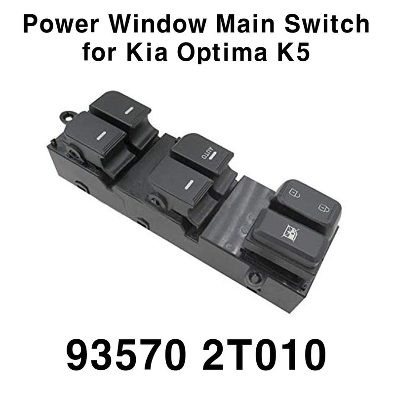 OEM 935702T010 Interruptor principal de ventanilla eléctrica lado izquierdo del conductor para Kia Optima K5 11-13