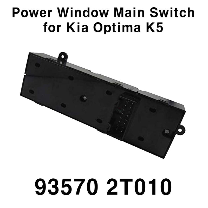 OEM 935702T010 Interruptor principal de ventanilla eléctrica lado izquierdo del conductor para Kia Optima K5 11-13